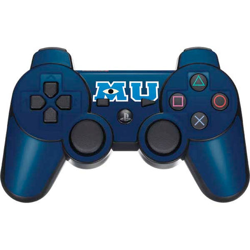 Disney Monsters University MU Logo PS3 Dual Shock wireless controller Skin