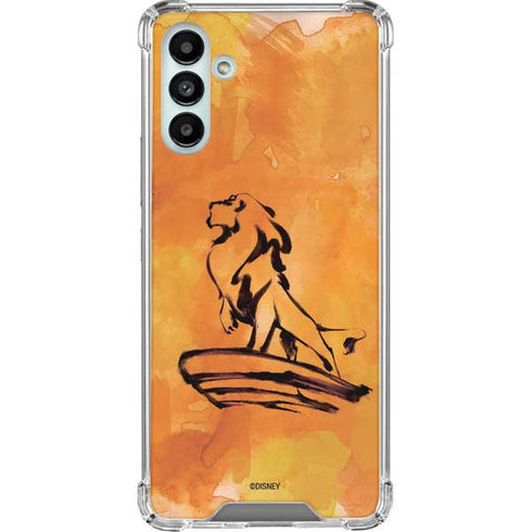 Disney The Lion King Mufasa Water Color Art Galaxy A13 5G Clear Case