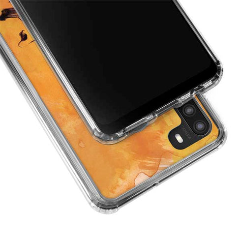 Disney The Lion King Mufasa Water Color Art Galaxy A21 Clear Case