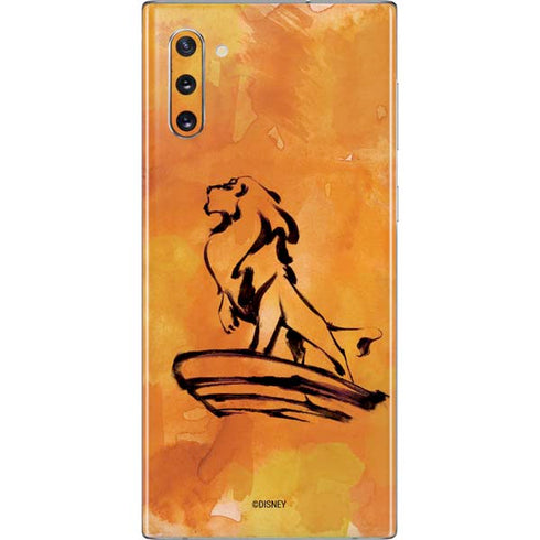 Disney The Lion King Mufasa Water Color Art Galaxy Note 10 Skin