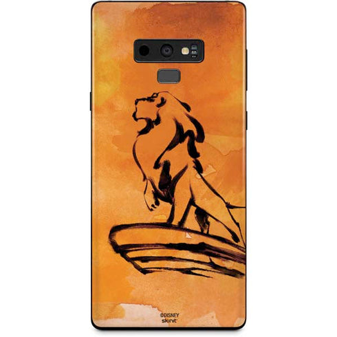 Disney The Lion King Mufasa Water Color Art Galaxy Note 9 Skin