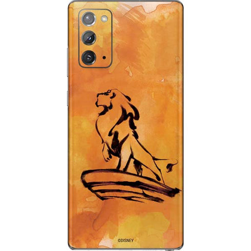 Disney The Lion King Mufasa Water Color Art Galaxy Note20 5G Skin