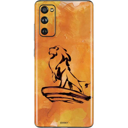 Disney The Lion King Mufasa Water Color Art Galaxy S20 Fan Edition Skin