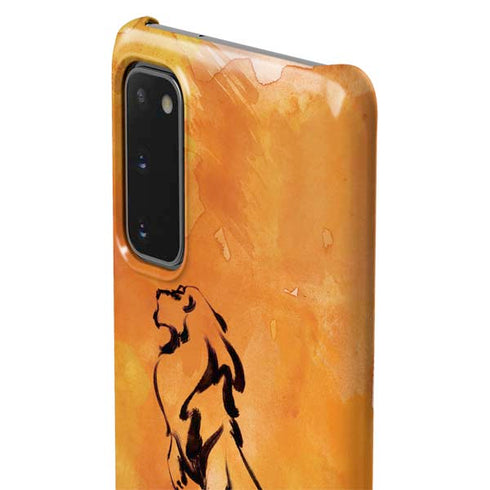 Disney The Lion King Mufasa Water Color Art Galaxy S20 Lite Case