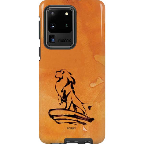 Disney The Lion King Mufasa Water Color Art Galaxy S20 Ultra 5G Pro Case
