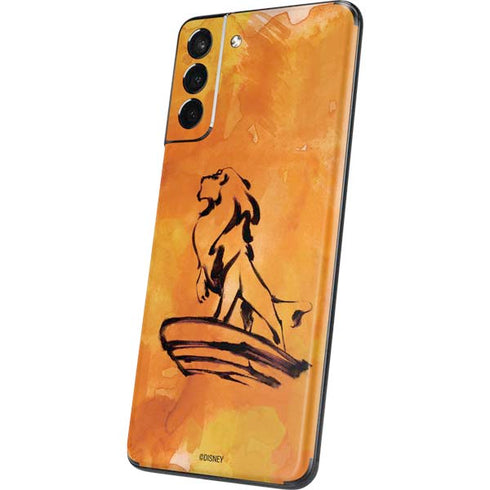 Disney The Lion King Mufasa Water Color Art Galaxy S21 Plus 5G Skin
