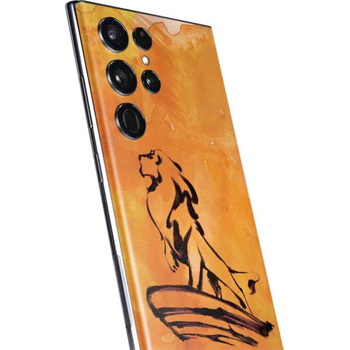 Disney The Lion King Mufasa Water Color Art Galaxy S22 Ultra Skin