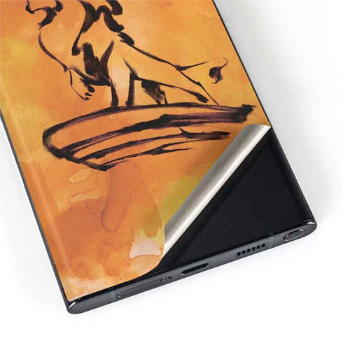 Disney The Lion King Mufasa Water Color Art Galaxy S22 Ultra Skin