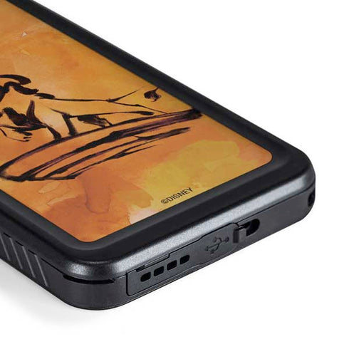 Disney The Lion King Mufasa Water Color Art Galaxy S23 Waterproof Case