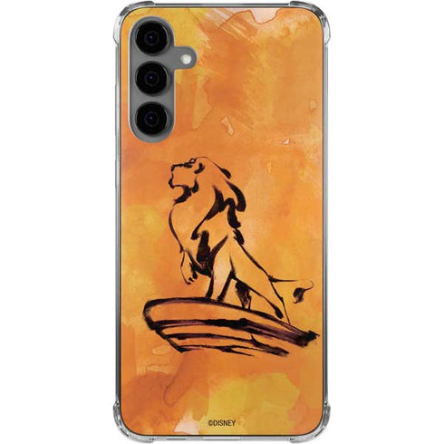 Disney The Lion King Mufasa Water Color Art Galaxy S24 Plus Clear Case