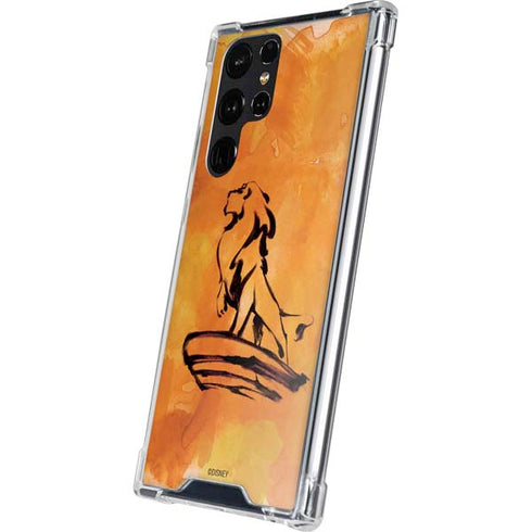 Disney The Lion King Mufasa Water Color Art Galaxy S24 Ultra Clear Case