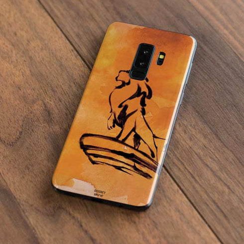 Disney The Lion King Mufasa Water Color Art Galaxy S9 Plus Skin