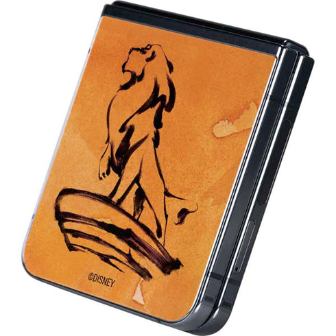 Disney The Lion King Mufasa Water Color Art Galaxy Z Flip5 5G Skin