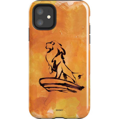 Disney The Lion King Mufasa Water Color Art iPhone 11 Impact Case