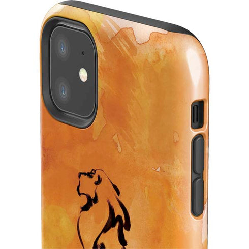 Disney The Lion King Mufasa Water Color Art iPhone 11 Impact Case