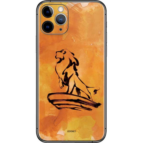 Disney The Lion King Mufasa Water Color Art iPhone 11 Pro Skin