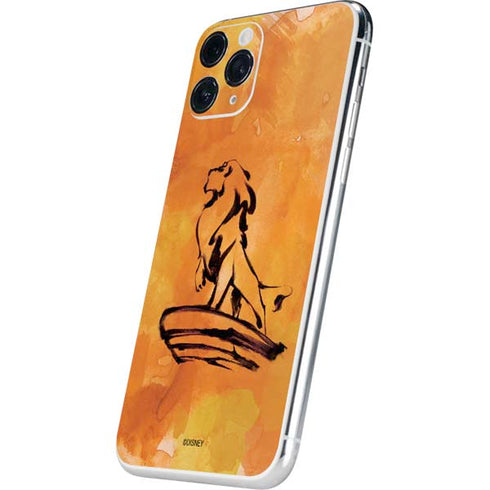 Disney The Lion King Mufasa Water Color Art iPhone 11 Pro Skin