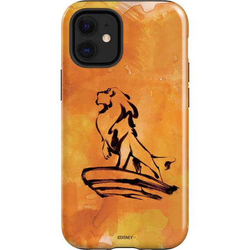 Disney The Lion King Mufasa Water Color Art iPhone 12 Mini Impact Case
