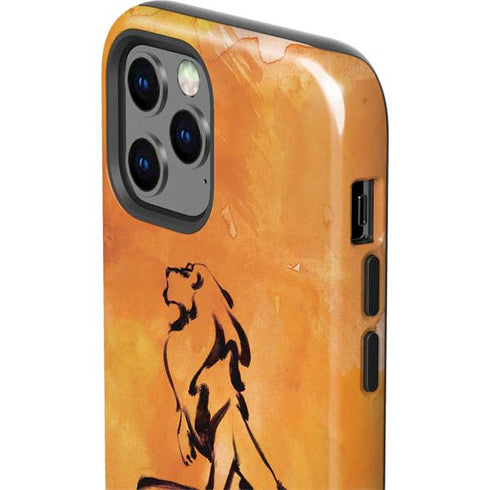 Disney The Lion King Mufasa Water Color Art iPhone 12 Pro Max Impact Case