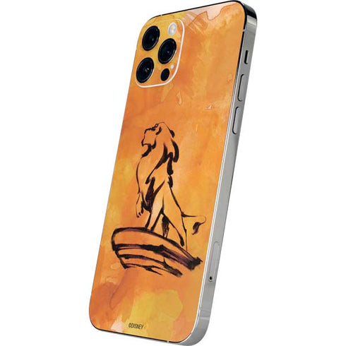 Disney The Lion King Mufasa Water Color Art iPhone 12 Pro Skin