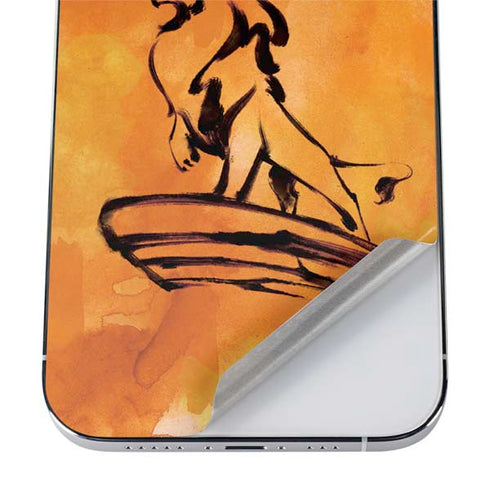 Disney The Lion King Mufasa Water Color Art iPhone 12 Pro Skin