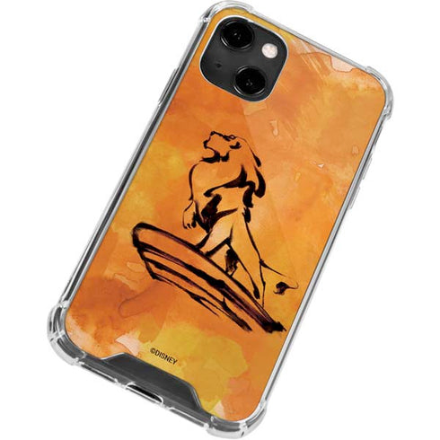 Disney The Lion King Mufasa Water Color Art iPhone 13 Clear Case