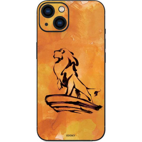 Disney The Lion King Mufasa Water Color Art iPhone 13 Skin