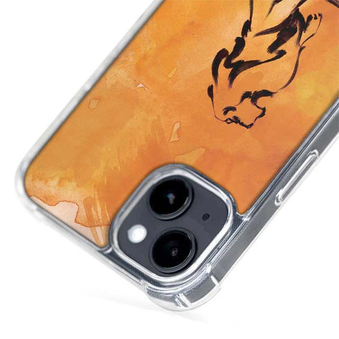 Disney The Lion King Mufasa Water Color Art iPhone 15 MagSafe Case