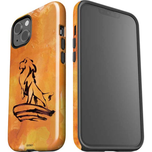 Disney The Lion King Mufasa Water Color Art iPhone 14 Impact Case
