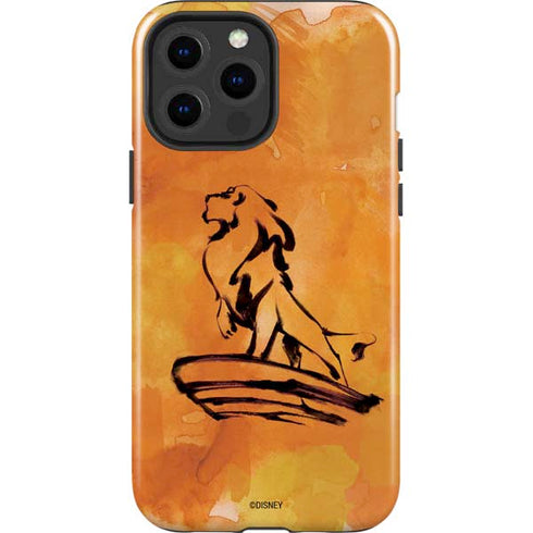 Disney The Lion King Mufasa Water Color Art iPhone 14 Pro Max Impact Case