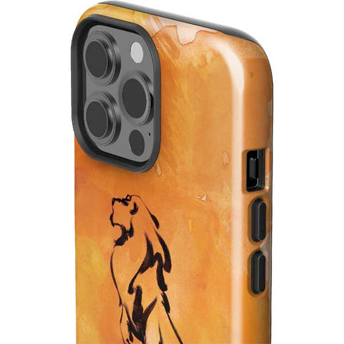 Disney The Lion King Mufasa Water Color Art iPhone 15 Pro Max Impact Case