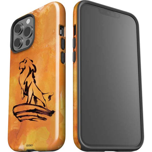 Disney The Lion King Mufasa Water Color Art iPhone 15 Pro Max Impact Case