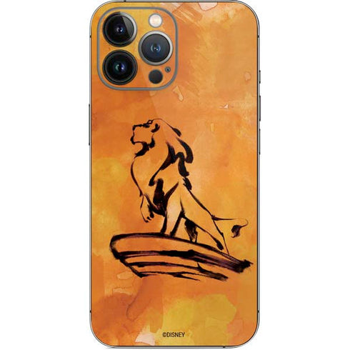 Disney The Lion King Mufasa Water Color Art iPhone 14 Pro Max Skin