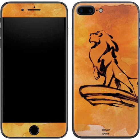 Disney The Lion King Mufasa Water Color Art iPhone 8 Plus Skin