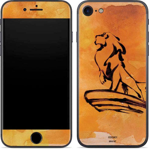 Disney The Lion King Mufasa Water Color Art iPhone 8 Skin