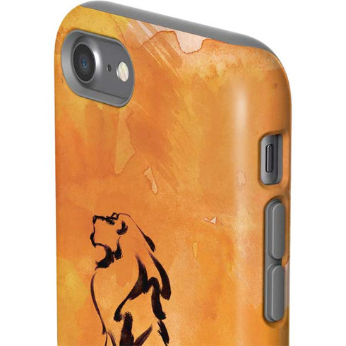 Disney The Lion King Mufasa Water Color Art iPhone SE (2nd & 3rd Gen) Pro Case