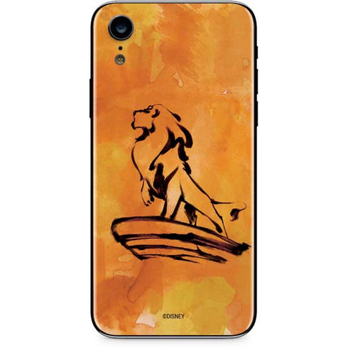 Disney The Lion King Mufasa Water Color Art iPhone XR Skin