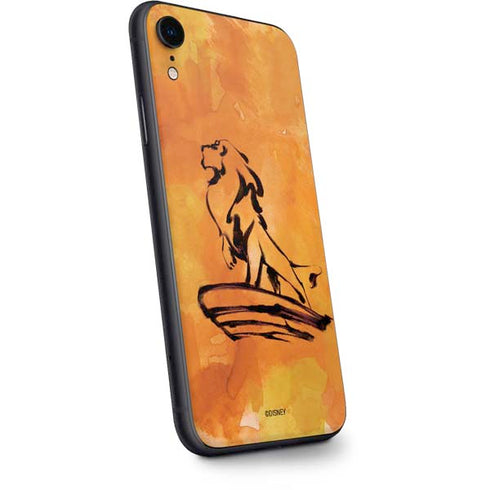 Disney The Lion King Mufasa Water Color Art iPhone XR Skin