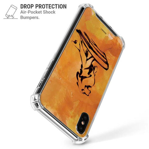 Disney The Lion King Mufasa Water Color Art iPhone XS Max Clear Case