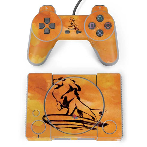 Disney The Lion King Mufasa Water Color Art PlayStation Classic Bundle Skin