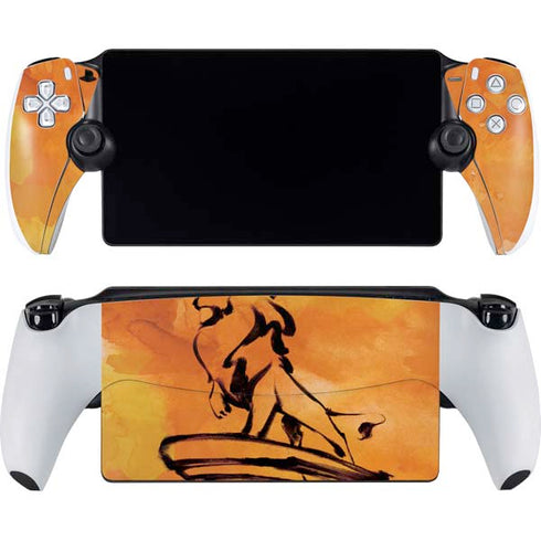 Disney The Lion King Mufasa Water Color Art PlayStation Portal Remote Player Skin