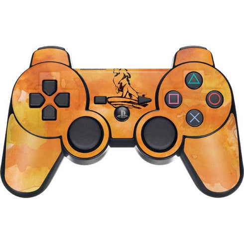 Disney The Lion King Mufasa Water Color Art PS3 Dual Shock wireless controller Skin