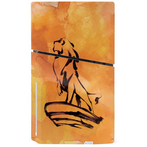 Disney The Lion King Mufasa Water Color Art PS5 Slim Disk Bundle Skin