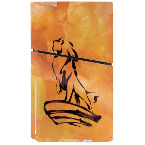 Disney The Lion King Mufasa Water Color Art PS5 Slim Disk Console Skin