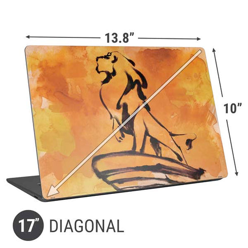 Disney The Lion King Mufasa Water Color Art Universal Laptop 17in (13.8 x 10in) Skin