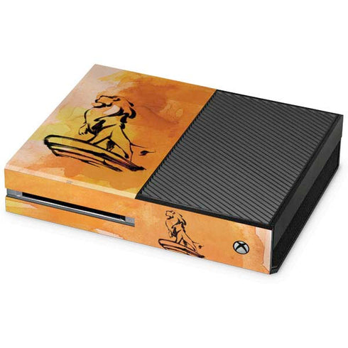 Disney The Lion King Mufasa Water Color Art Xbox One Console Skin