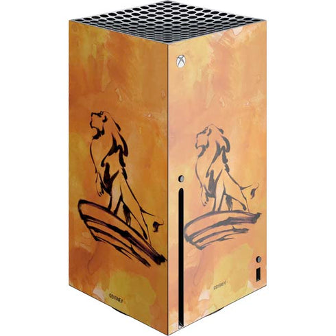 Disney The Lion King Mufasa Water Color Art Xbox Series X Console Skin