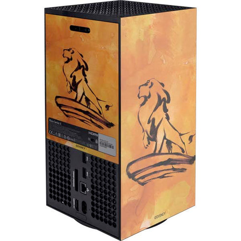 Disney The Lion King Mufasa Water Color Art Xbox Series X Console Skin