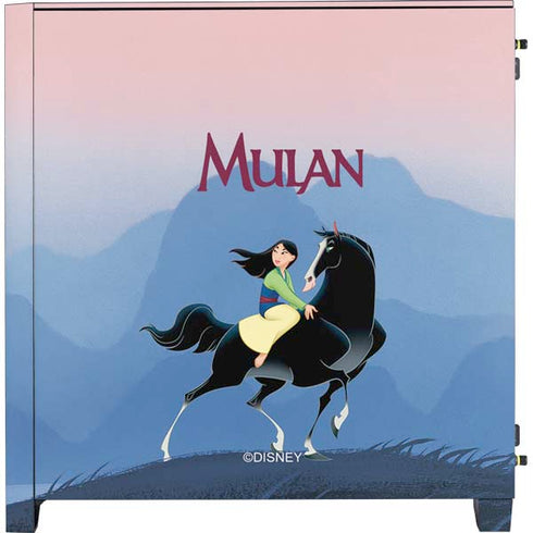 Disney Mulan Riding Khan Corsair 4000D Tempered Glass Mid-Tower ATX Case Skin