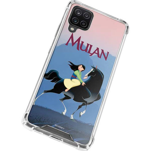 Disney Mulan Riding Khan Galaxy A12 Clear Case